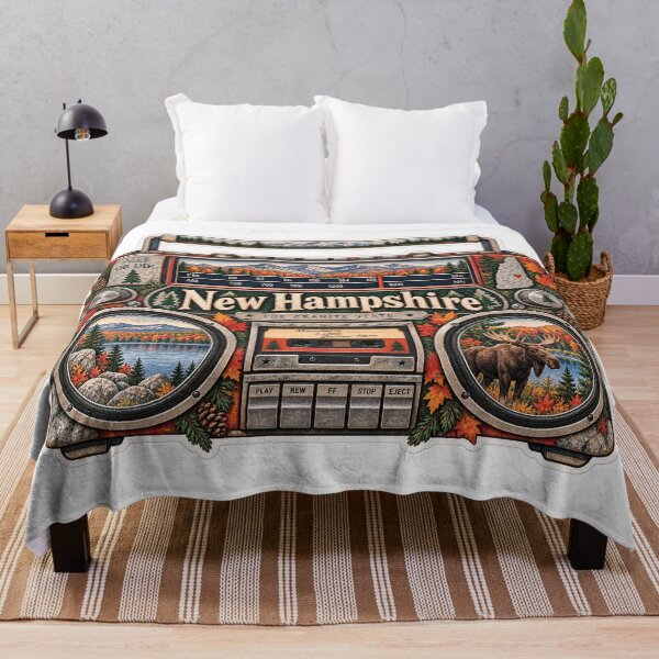 Item preview, New Hampshire Gen X Boom Box designed and sold by Whimspired By Paxx.