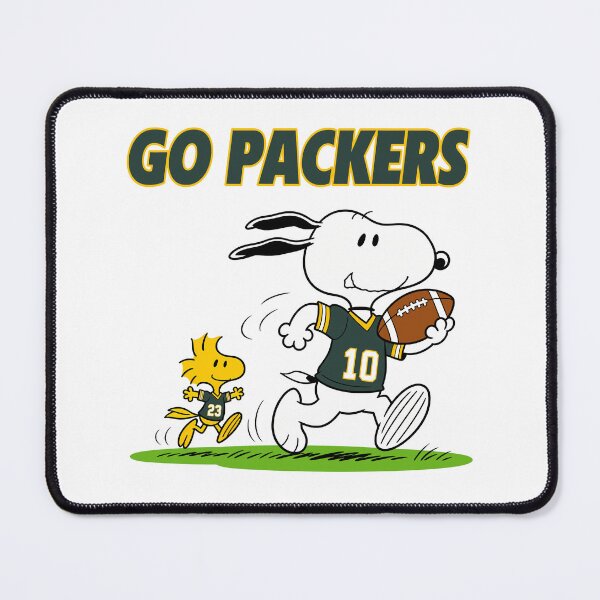 Item preview, Snoopy & Woodstock Green Bay Packers Football Retro F456 designed and sold by GLUVY-THEME.