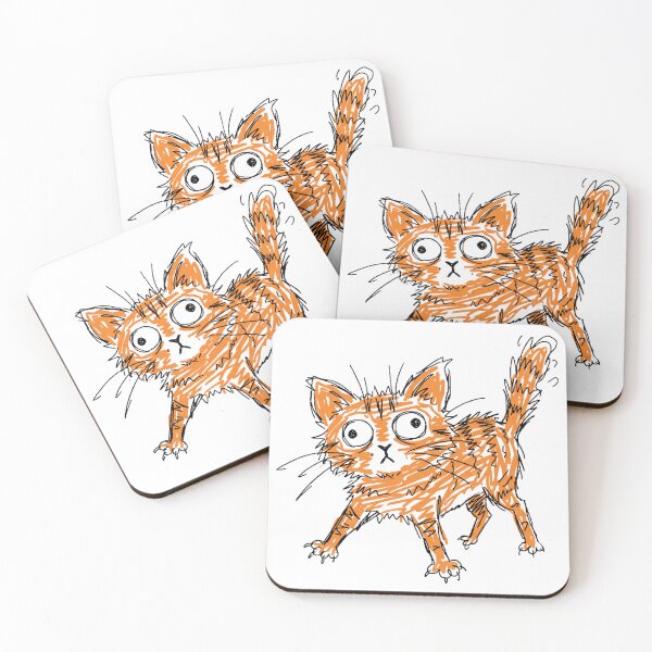 Item preview, Chaotic Orange Cat MS Paint Doodle Funny Meme designed and sold by Anno Meister.