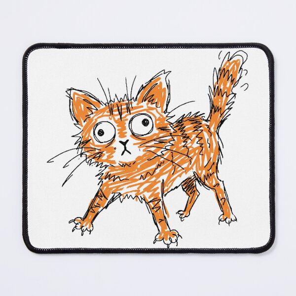 Item preview, Chaotic Orange Cat MS Paint Doodle Funny Meme designed and sold by Anno Meister.