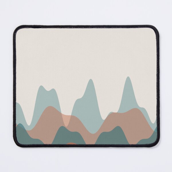 Item preview, Layered Peaks — Abstract Mountain Range Print designed and sold by Tomaker.
