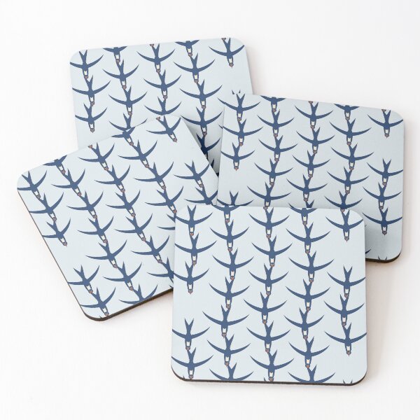 Item preview, Swallow Dive Ukiyo-e Vertical Interlock Pattern designed and sold by KungPowUnicorn.
