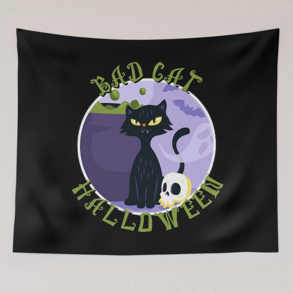 Item preview, Bad Cat Halloween Witchy Black Cat Cauldron Gift designed and sold by Say It With Ink.