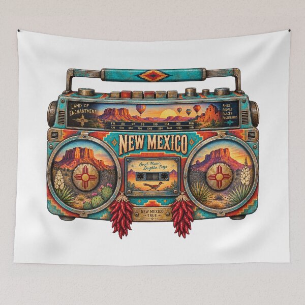 Item preview, New Mexico Gen X Boom Box designed and sold by Whimspired By Paxx.