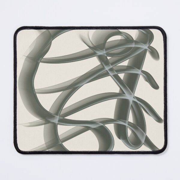 Item preview, Dark Charcoal Fluid Swirls on Cream Japandi Pattern designed and sold by CaramelCo.