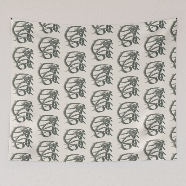 Item preview, Dark Charcoal Fluid Swirls on Cream Japandi Pattern designed and sold by CaramelCo.