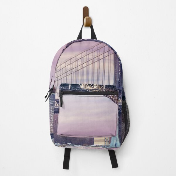 Aperçu de l'œuvre Pont de Manhattan au coucher du soleil violet créée et vendue par assaf.