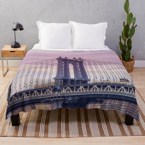 Item preview, Manhattan Bridge at Purple Sunset designed and sold by assaf.