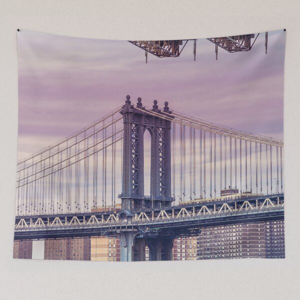 Item preview, Manhattan Bridge at Purple Sunset designed and sold by assaf.