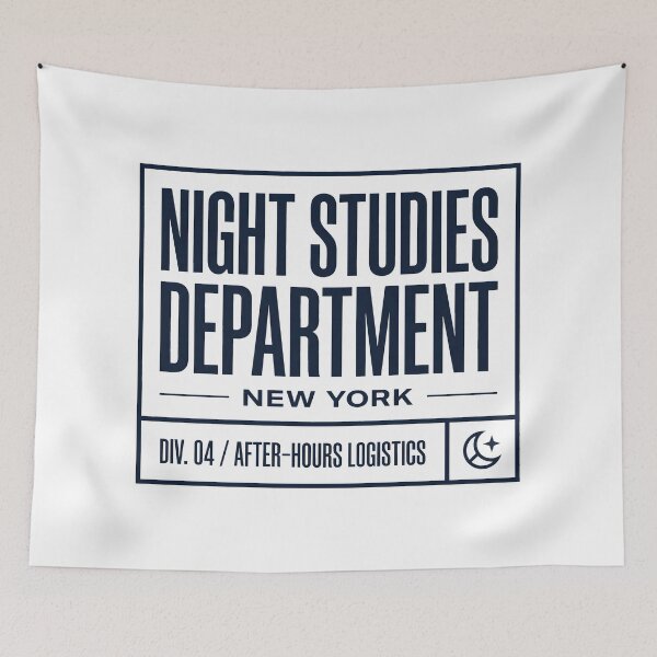 Item preview, Night Studies Department New York Late Night Graphic designed and sold by SplashTastic.