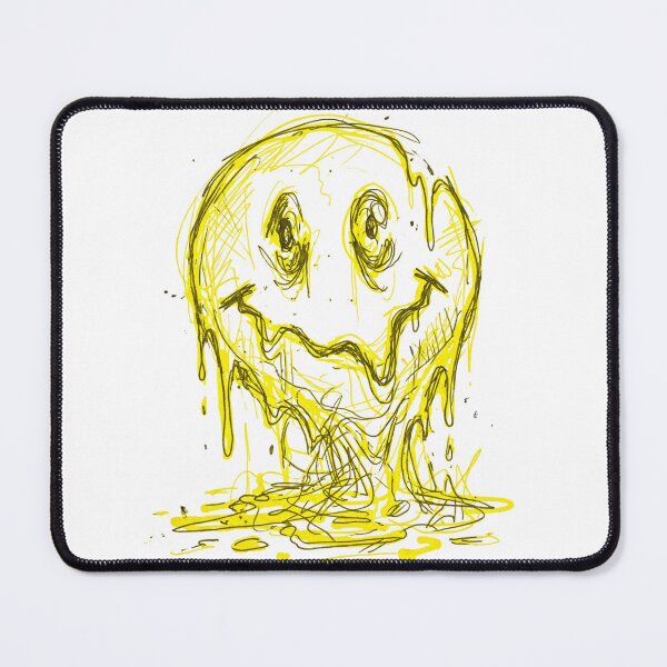 Item preview, Melting Smiley Face Drippy Grunge Anti-Design Doodle designed and sold by Anno Meister.