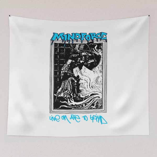 Item preview, Black Frame WIth Blue Typography Hardcore Punk designed and sold by DeadTired666.