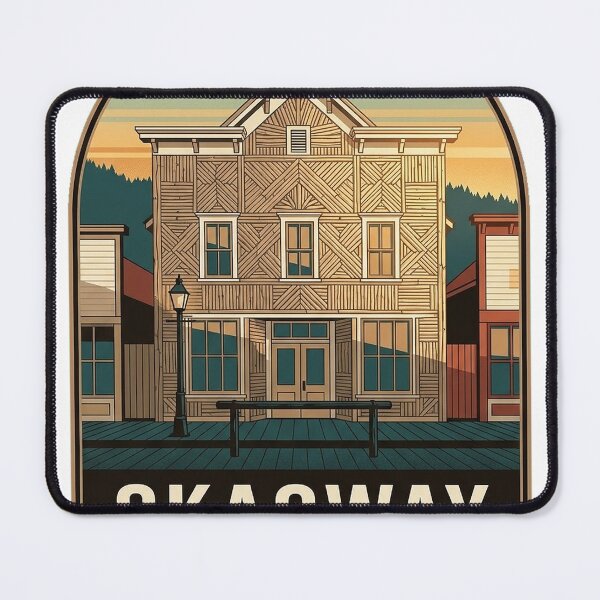 Item preview, Skagway Arctic Brotherhood Hall Klondike Sticker designed and sold by DetourDgn.