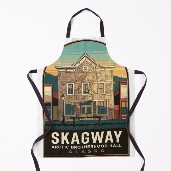 Item preview, Skagway Arctic Brotherhood Hall Klondike Sticker designed and sold by DetourDgn.