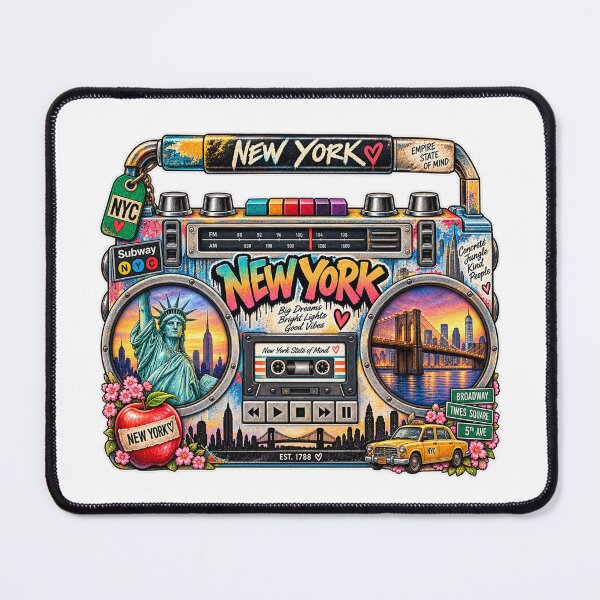 Item preview, New York Gen X Boom Box designed and sold by Whimspired By Paxx.