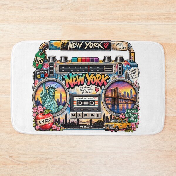 Item preview, New York Gen X Boom Box designed and sold by Whimspired By Paxx.