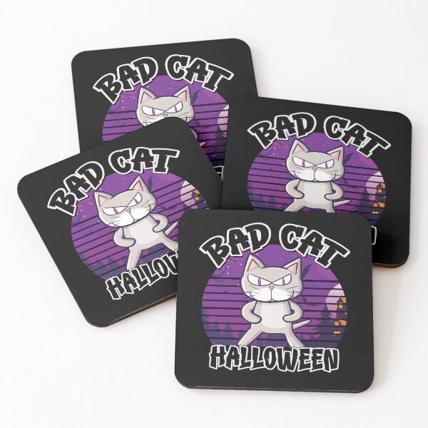 Item preview, Bad Cat Halloween Grumpy Cat Funny Cat Mom Gift designed and sold by Say It With Ink.