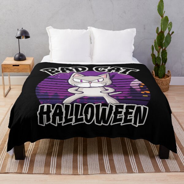 Item preview, Bad Cat Halloween Grumpy Cat Funny Cat Mom Gift designed and sold by Say It With Ink.