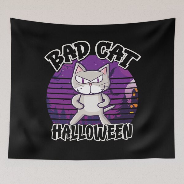 Item preview, Bad Cat Halloween Grumpy Cat Funny Cat Mom Gift designed and sold by Say It With Ink.