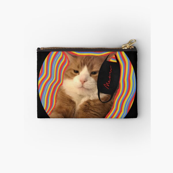 Item preview, Psychedelic Ginger Cat Face Mask designed and sold by Hypergymia.