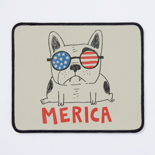 Item preview, Patriotic Bulldog With Flag Sunglasses designed and sold by Studio Bootleg.