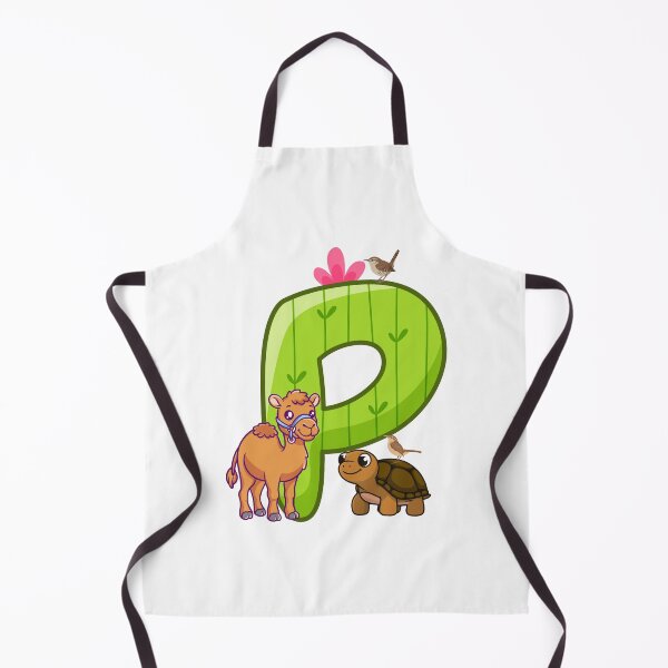 Item preview, Cute Cactus Letter P with Camel and Turtle Friends designed and sold by Mazza-mazza.
