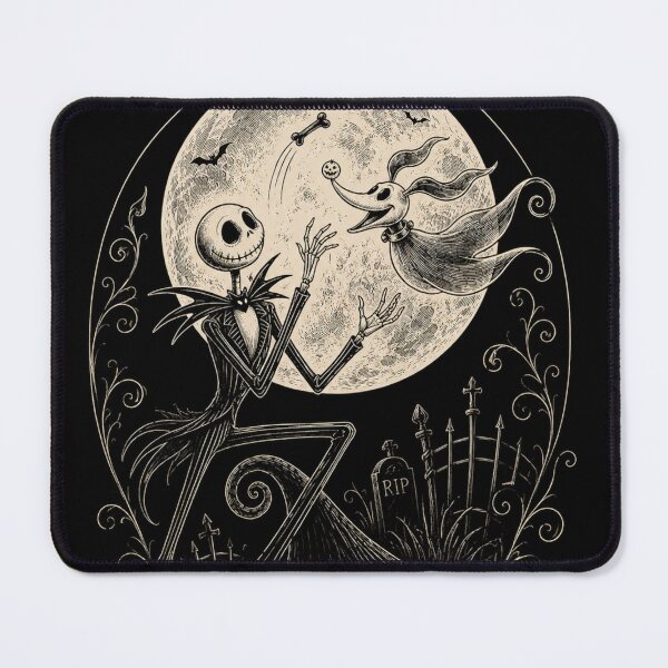 Item preview, Jack Skellington and Zero designed and sold by LyssasMindArt.