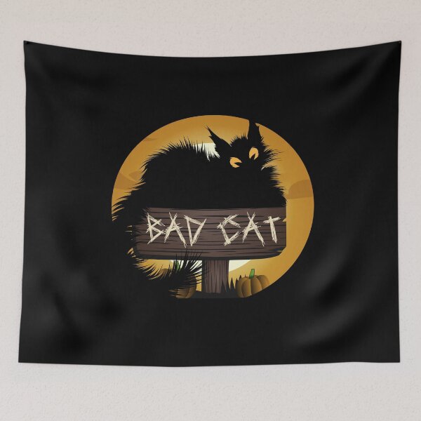 Item preview, Bad Cat Halloween Spooky Black Cat Lady Gift designed and sold by Say It With Ink.