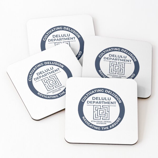 Item preview, Delulu Department Corporate Labyrinth Satirical Badge designed and sold by Anno Meister.