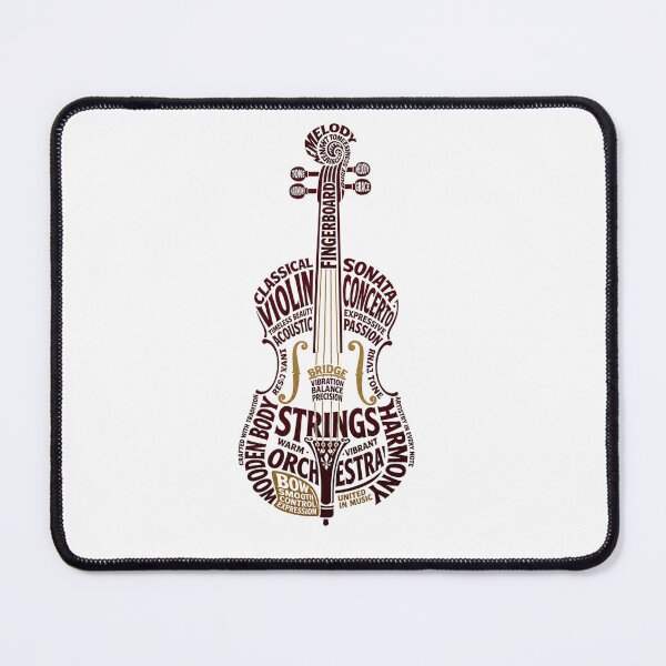 Item preview, Violin Word Cloud Typography | Classical Music Strings Orchestra Art designed and sold by StyxIND.