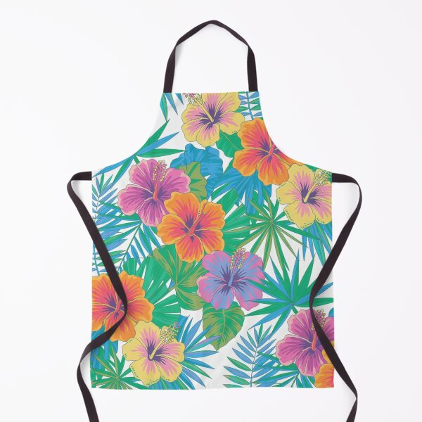 Item preview, Tropical Hibiscus and Palm Leaf Pattern designed and sold by NatArtSA.