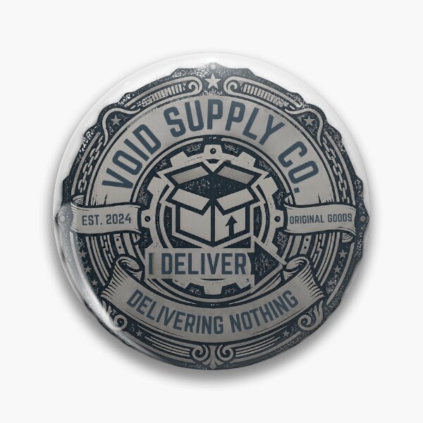 Item preview, Void Supply Co Delivering Nothing Brutalist Logistics Emblem designed and sold by Anno Meister.