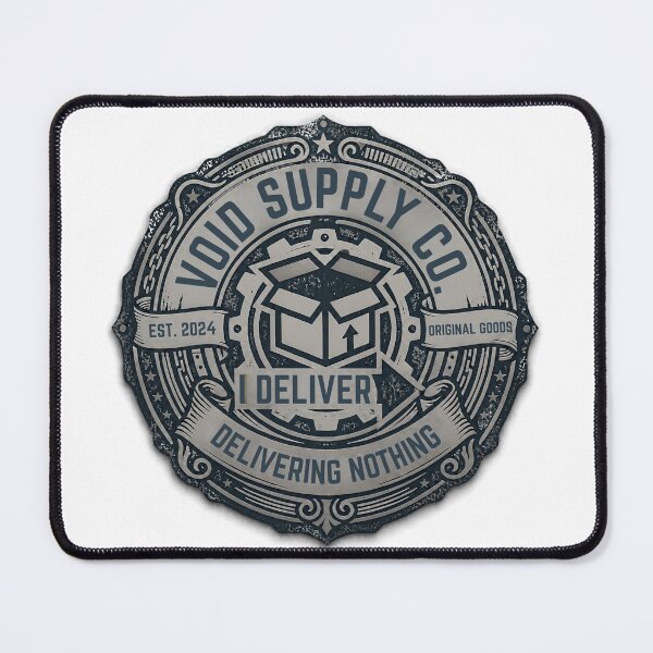 Item preview, Void Supply Co Delivering Nothing Brutalist Logistics Emblem designed and sold by Anno Meister.