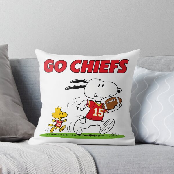 Item preview, Snoopy & Woodstock Kansas City Chiefs Football Retro F462 designed and sold by GLUVY-THEME.