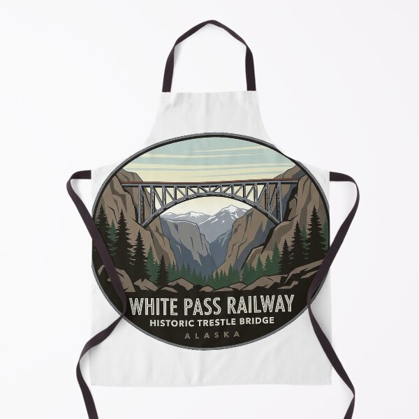 Item preview, White Pass Yukon Route Trestle Bridge Alaska Sticker designed and sold by DetourDgn.