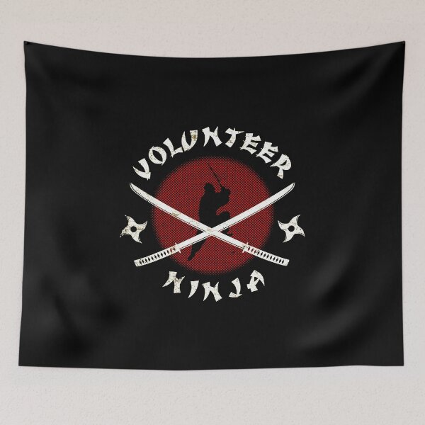 Item preview, Volunteer Ninja Japanese Samurai Warrior Shuriken Art designed and sold by minojimo.