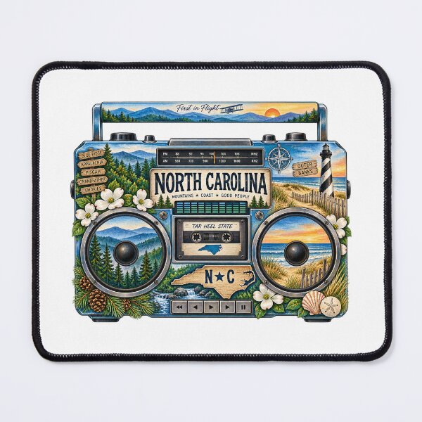 Item preview, North Carolina Gen X Boom Box designed and sold by Whimspired By Paxx.