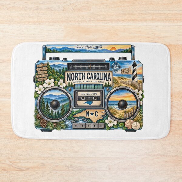 Item preview, North Carolina Gen X Boom Box designed and sold by Whimspired By Paxx.
