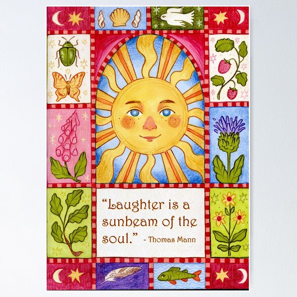 Item preview, "Laughter is a Sunbeam of the Soul" designed and sold by Skyggsja.