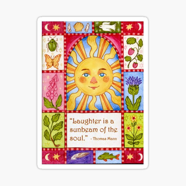 Item preview, "Laughter is a Sunbeam of the Soul" designed and sold by Skyggsja.