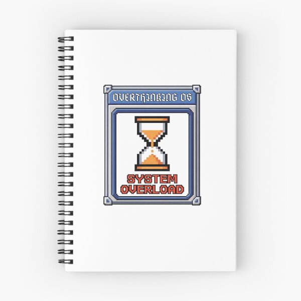 Item preview, Overthinking OS System Overload Retro 90s Computing Badge designed and sold by Anno Meister.