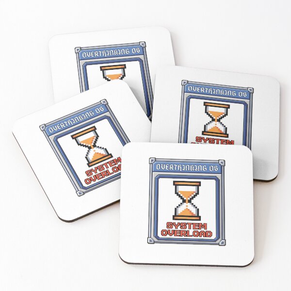 Item preview, Overthinking OS System Overload Retro 90s Computing Badge designed and sold by Anno Meister.