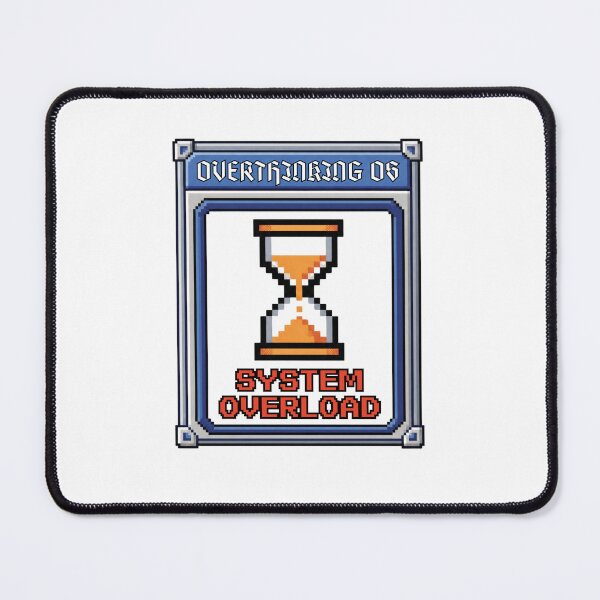 Item preview, Overthinking OS System Overload Retro 90s Computing Badge designed and sold by Anno Meister.