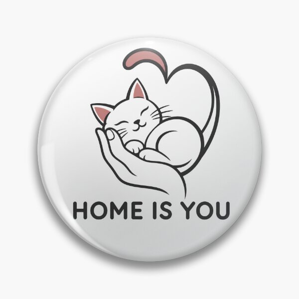 Item preview, Home Is You Cat Love Illustration designed and sold by Sunisa_BW.