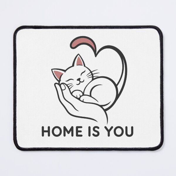 Item preview, Home Is You Cat Love Illustration designed and sold by Sunisa_BW.