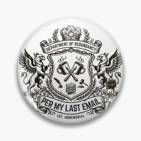 Item preview, Per My Last Email Vintage Corporate Heraldry Crest designed and sold by Anno Meister.