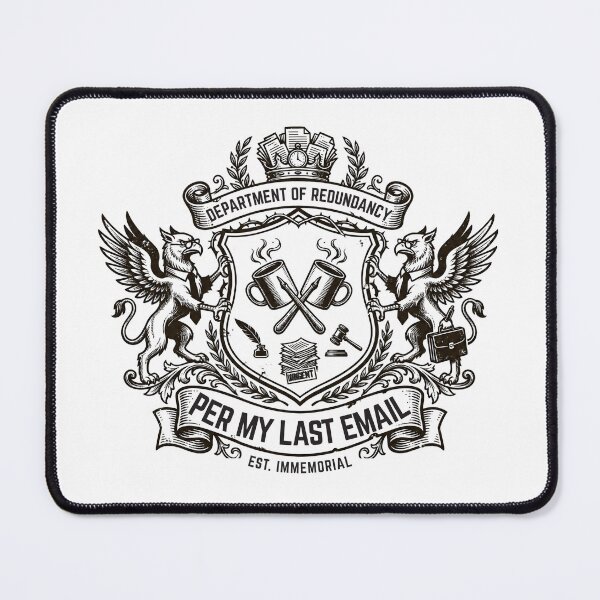 Item preview, Per My Last Email Vintage Corporate Heraldry Crest designed and sold by Anno Meister.