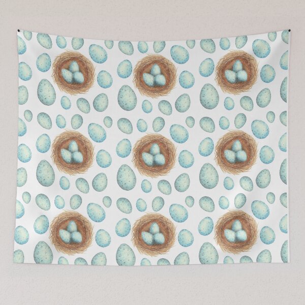 Item preview, Song Thrush Nest and Eggs designed and sold by Theodora Gould.