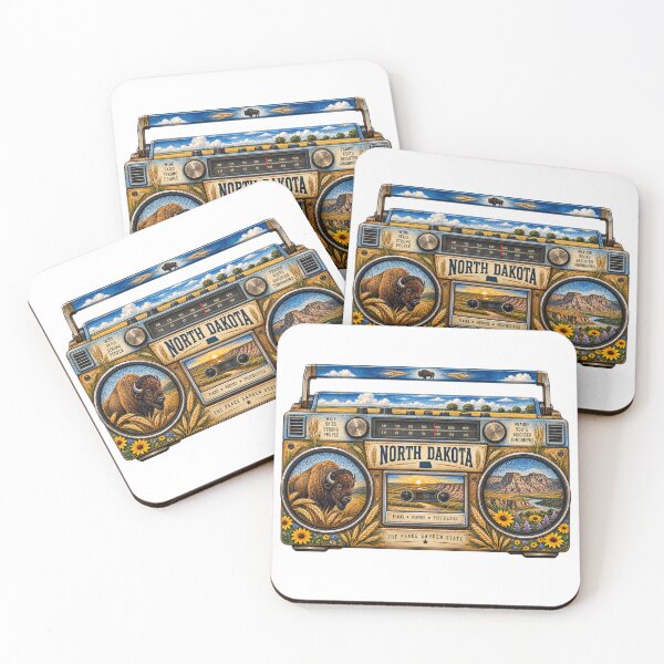 Item preview, North Dakota Gen X Boom Box designed and sold by Whimspired By Paxx.
