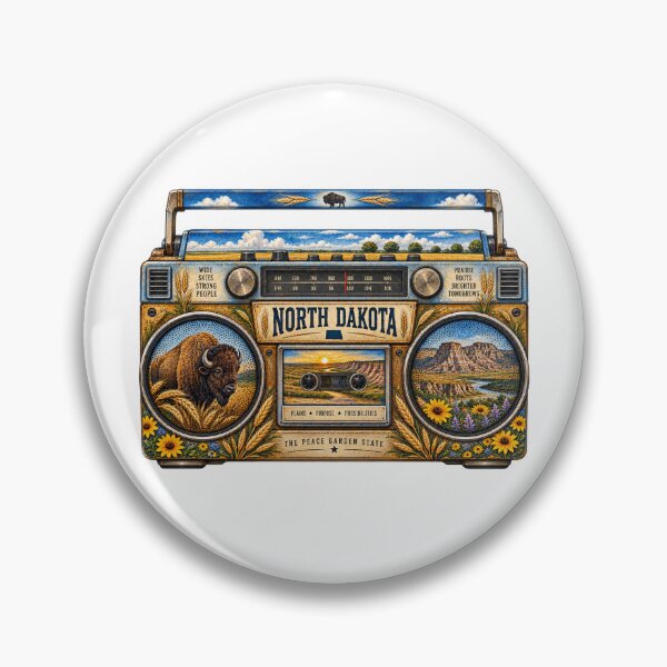 Item preview, North Dakota Gen X Boom Box designed and sold by Whimspired By Paxx.